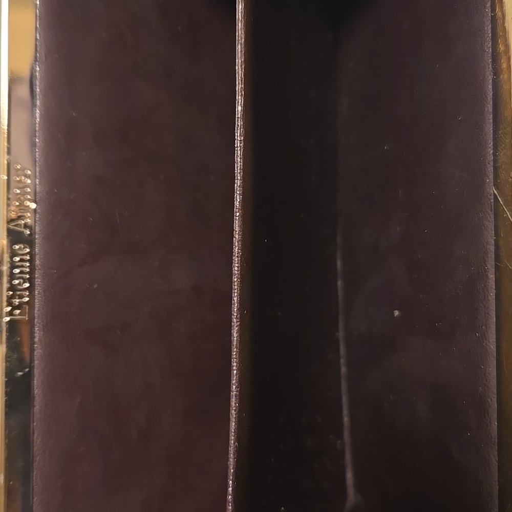 Etienne Aigner Kisslock Leather Wallet Burgundy - Picture 3 of 11